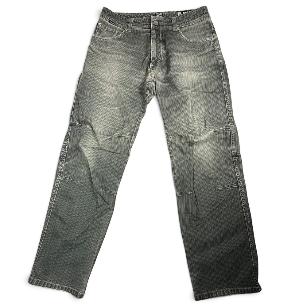 Kuhl Exile Kord Vintage Patina Dye Pants Mens 34x32 Gray Articulated Knee Hiking